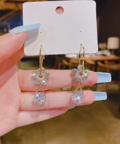 Oneswear™ Crystal Flower Germanium Earrings