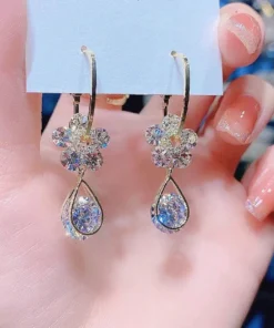 Oneswear™ Crystal Flower Germanium Earrings