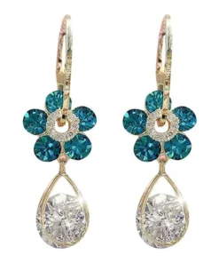 Oneswear™ Crystal Flower Germanium Earrings