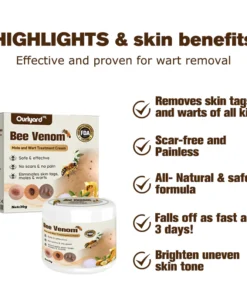 Ourlyard™ Bee Venom Mole and Wart Treatment Cream