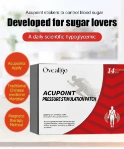 Alternative view of Oveallgo™ Acupoint stickers to control blood sugar