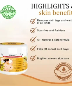 SEAGRIL™ Bee Venom Mole and Wart Treatment Cream