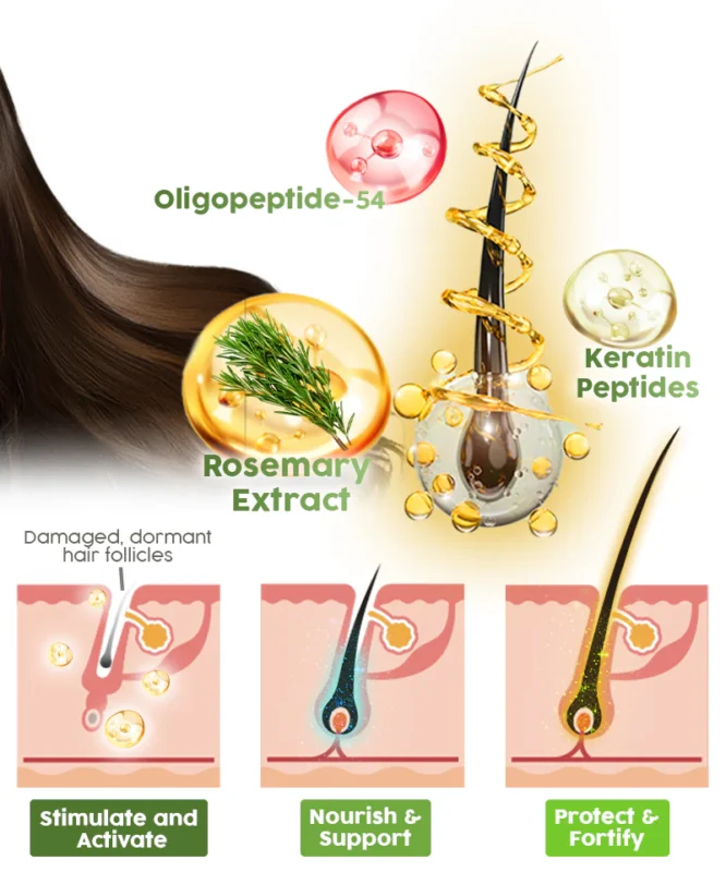 flysmus™ Rosemary Multi-Peptide Hair Growth Serum