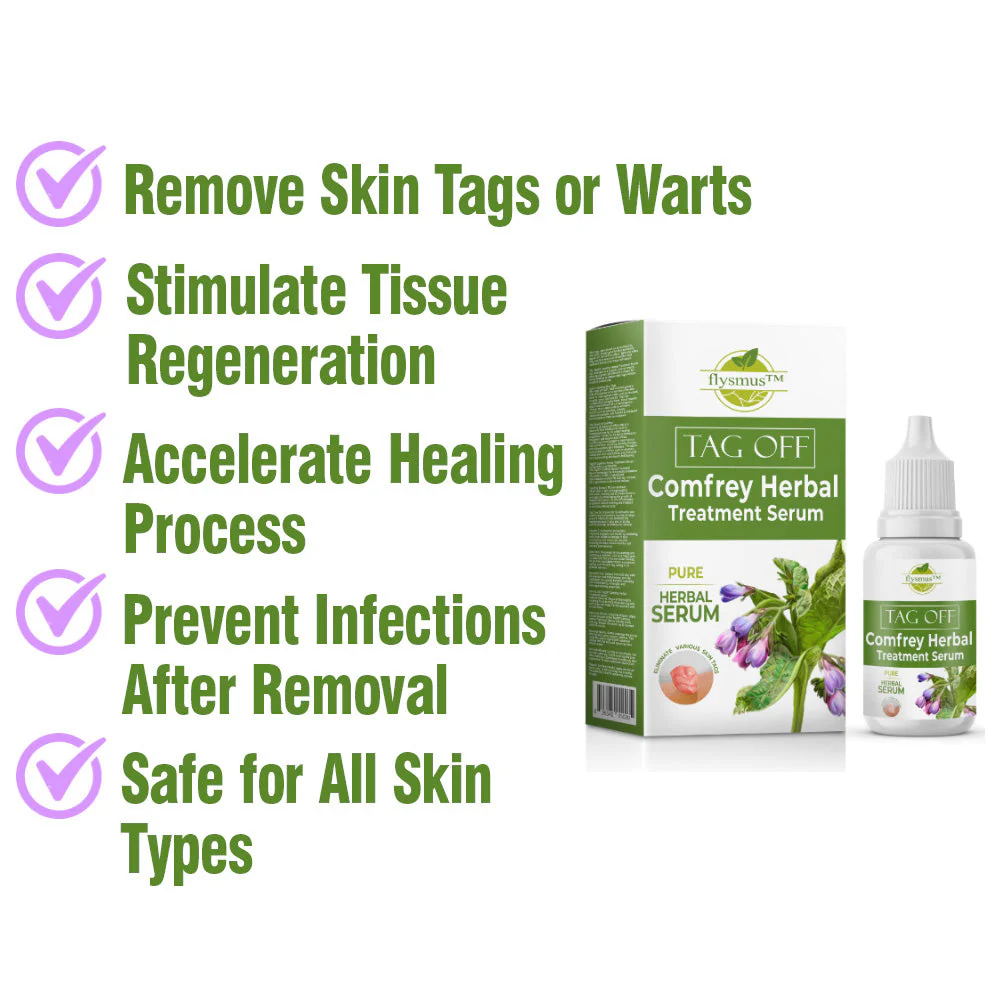 flysmus™ TagOff Comfrey Herbal Treatment Serum