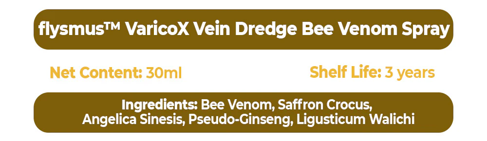 flysmus™ VaricoX Vein Dredge Bee Venom Spray