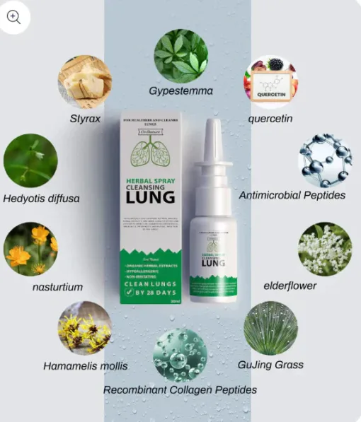 Spray nasal réparateur nettoyant pour poumons à base de plantes biologiques LOVILDS™
