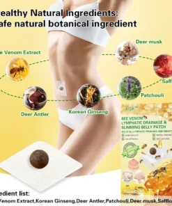 Lovilds™ 𝗕𝗲𝗲 𝗩𝗲𝗻𝗼𝗺 𝗟𝘆𝗺𝗽𝗵𝗮𝘁𝗶𝗰 𝗗𝗿𝗮𝗶𝗻𝗮𝗴𝗲 & 𝗦𝗹𝗶𝗺𝗺𝗶𝗻𝗴 𝗕𝗲𝗹𝗹𝘆 𝗣𝗮𝘁𝗰𝗵