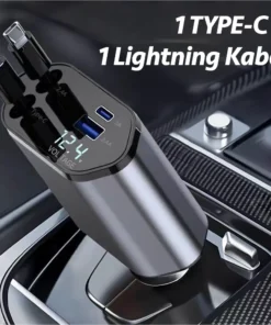 4-in-1 Schnelllade-Autoadapter