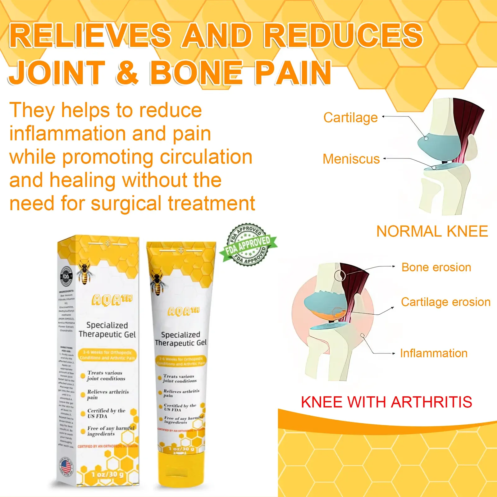 AQA™ Joint Therapy Pain Relief Gel