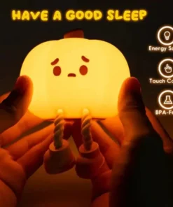 Cute Silicone Pumpkin Night Light