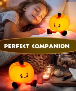 Cute Silicone Pumpkin Night Light