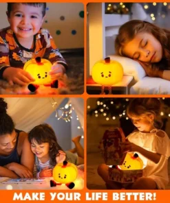 Cute Silicone Pumpkin Night Light
