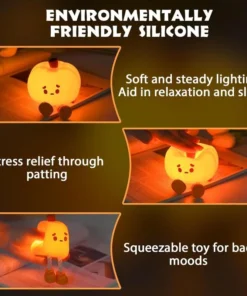 Cute Silicone Pumpkin Night Light
