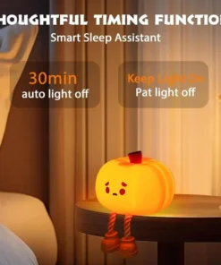 Cute Silicone Pumpkin Night Light