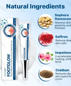 FLYCARE™ FootGlow Pro-Strength Corn & Callus Remover Gel