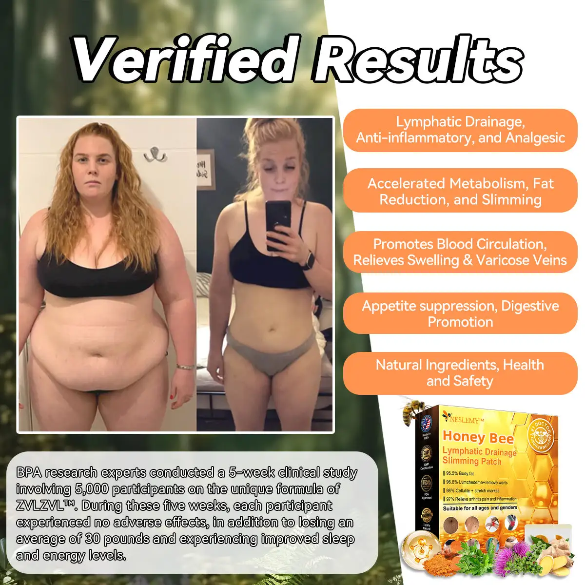 NESLEMY™ Honey Bee Lymphatic Drainage Slimming Patch