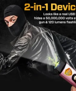 PinkySafe Prime 50,000,000 Stun USB Keychain