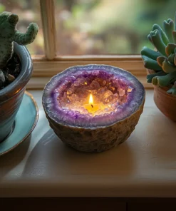 2025 New Aura Crystal Candle