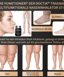 DOCTIA™ Tragbarer Multifunktionaler Naseninhalator-Stick Pro