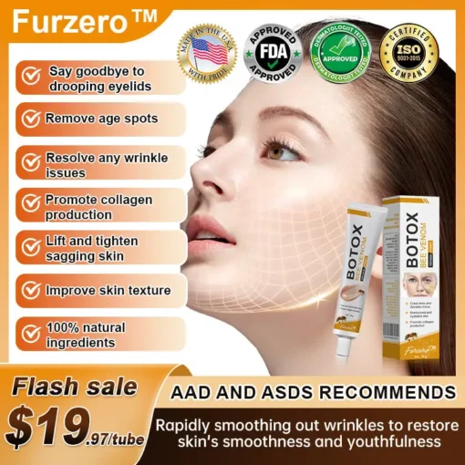 تخفيضات الشتاء على كريم إزالة التجاعيد Furzero™ Botox Bee Venom - الصورة 2