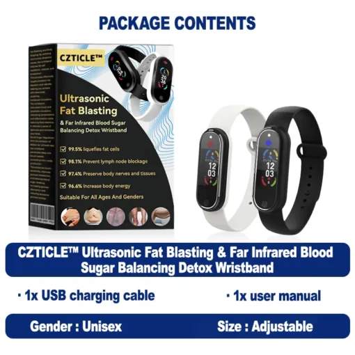 𝐂𝐙𝐓𝐈𝐂𝐋𝐄™ 𝐔𝐥𝐭𝐫𝐚𝐬𝐨𝐧𝐢𝐜 𝐅𝐚𝐭 𝐋𝐨𝐬𝐬 & 𝐈𝐧𝐟𝐫𝐚𝐫𝐞𝐝 𝐁𝐥𝐨𝐨𝐝 𝐒𝐮𝐠𝐚𝐫 𝐁𝐚𝐥𝐚𝐧𝐜𝐢𝐧𝐠 𝐋𝐲𝐦𝐩𝐡𝐚𝐭𝐢𝐜 𝐃𝐫𝐚𝐢𝐧𝐚𝐠𝐞 𝐖𝐫𝐢𝐬𝐭𝐛𝐚𝐧𝐝☄️☄️ (𝐏𝐚𝐢𝐧𝐥𝐞𝐬𝐬, 𝐋𝐨𝐧𝐠 𝐋𝐚𝐬𝐭𝐢𝐧𝐠, 𝐓𝐫𝐞𝐚𝐭𝐦𝐞𝐧𝐭 𝐟𝐨𝐫 𝐃𝐢𝐚𝐛𝐞𝐭𝐞𝐬, 𝐎𝐛𝐞𝐬𝐢𝐭𝐲 𝐚𝐧𝐝 𝐋𝐲𝐦𝐩𝐡𝐚𝐭𝐢𝐜 𝐃𝐫𝐚𝐢𝐧𝐚𝐠𝐞)
