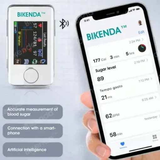 Bikenda™ precíziós glükózmonitorozó prémium, nem invazív orvosi eszköz + exkluzív ajándék