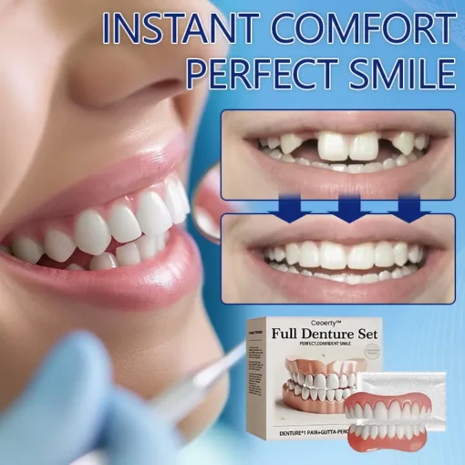 【Ceoerty™ Official Store】🦷Advanced Full Denture Set ⏳Limited-Time 30-Minute Discount!⏳