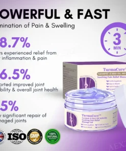 TurmaCure™ Turmeric eta Emu Olioa Artritisa Mina arintzeko Gela masajea