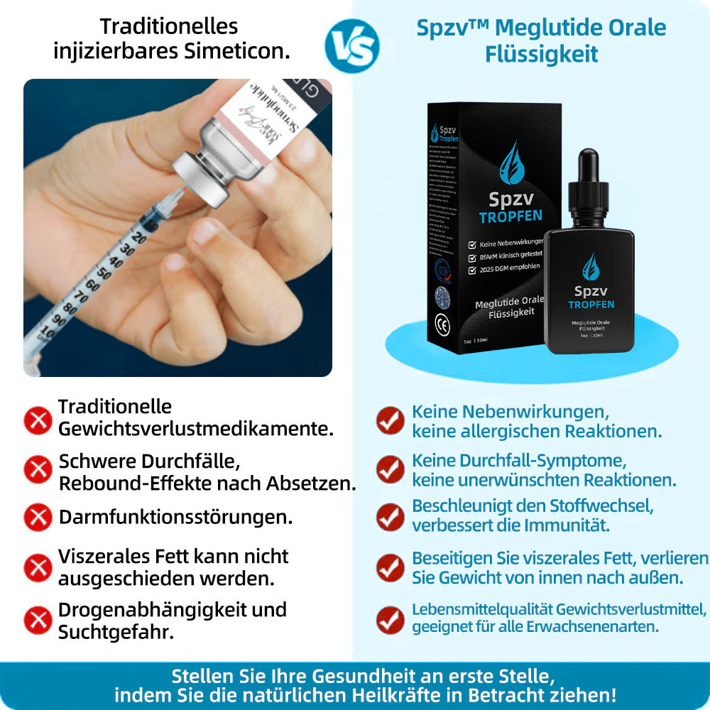 𝐒𝐩𝐳𝐯™ 𝐌𝐞𝐠𝐥𝐮𝐭𝐢𝐝𝐞 𝐎𝐫𝐚𝐥𝐞 𝐅𝐥ü𝐬𝐬𝐢𝐠𝐤𝐞𝐢𝐭 (Fettverbrennungsprodukt in Lebensmittelqualität, entwickelt von der Medizinischen Fakultät der Universität Heidelberg)
