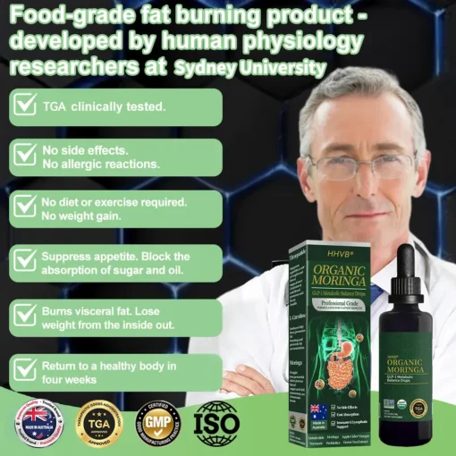 💥𝐇𝐇𝐕𝐁® 𝐎𝐫𝐠𝐚𝐧𝐢𝐜 𝐌𝐨𝐫𝐢𝐧𝐠𝐚 𝐆𝐋𝐏-𝐋𝐏- 𝐌𝐞𝐭𝐚𝐛𝐨𝐥𝐢𝐜 𝐁𝐚𝐥𝐚𝐧𝐜𝐞 𝐃𝐫𝐨𝐩𝐬– 𝐀 𝐫𝐞𝐯𝐨𝐥𝐮𝐭𝐢𝐨𝐧𝐚𝐫𝐲