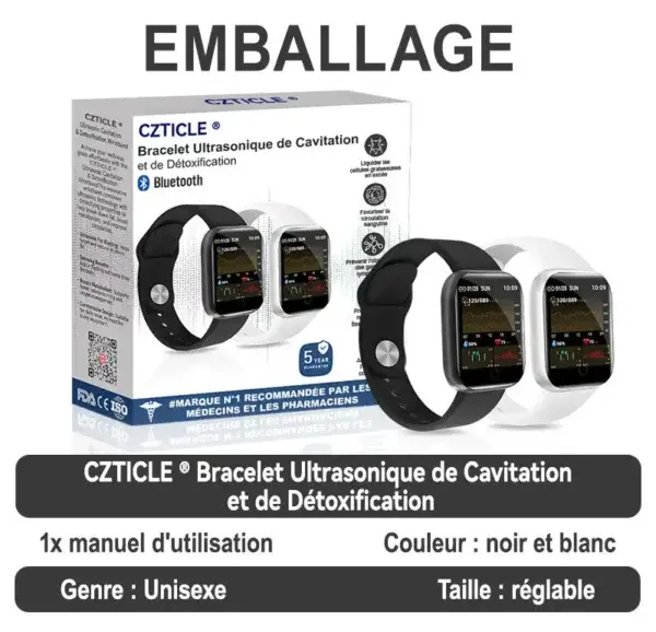 𝐂𝐙𝐓𝐈𝐂𝐋𝐄® 𝐁𝐫𝐚𝐜𝐞𝐥𝐞𝐭 𝐔𝐥𝐭𝐫𝐚𝐬𝐨𝐧𝐢𝐪𝐮𝐞 𝐝𝐞 𝐂𝐚𝐯𝐢𝐭𝐚𝐭𝐢𝐨𝐧 𝐞𝐭 𝐝𝐞 𝐃é𝐭𝐨𝐱𝐢𝐟𝐢𝐜𝐚𝐭𝐢𝐨𝐧