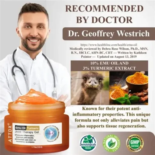 ATTDX® Emu Oil Turmeric Bone Sooth Gel