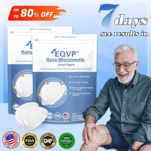 EQVP® Hivatalos Áruház Hialuronsav Nano-mikrotűs ízületi tapasz