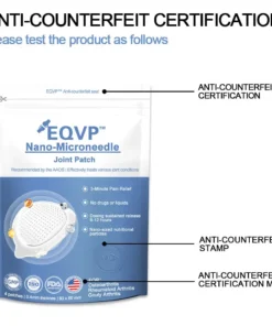 EQVP® Hivatalos Áruház Hialuronsav Nano-mikrotűs ízületi tapasz