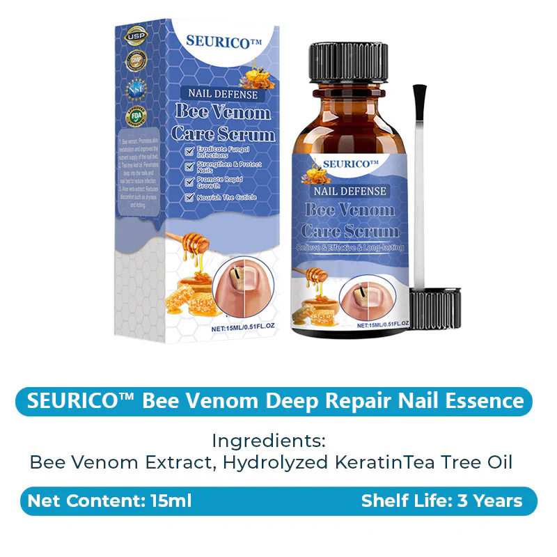 SEURICO™ Bee Venom Deep Repair Nail Essence | Powerful Antifungal & Nail Strengthening Solution