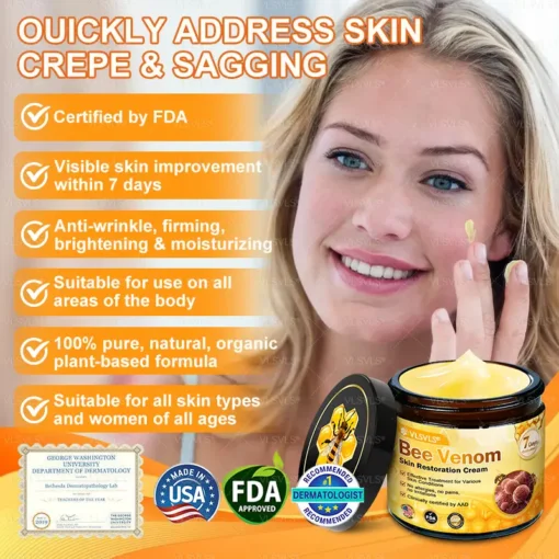 VLSVLS® Bee Venom Pa'u Toe Fa'afo'isia Cream ASO MILI 80% OFF