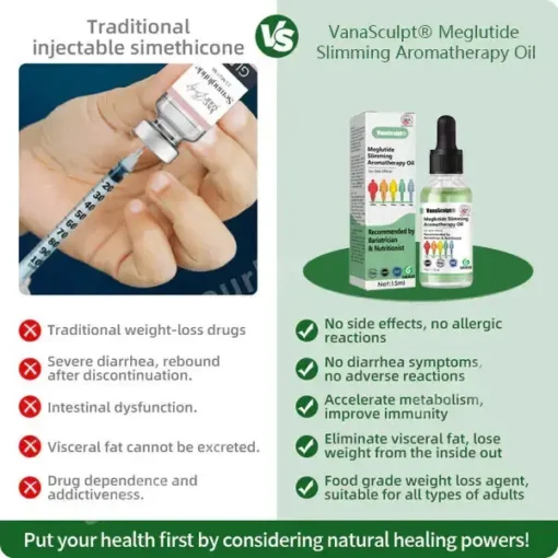 VanaSculpt® Megutido liekninamasis aromaterapinis aliejus – pagamintas ir išsiųstas iš JAV