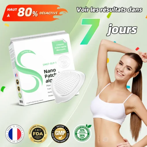 Fa'atauga Taumalulu 0yikey® SMGT-GLP-1 Nano-Patch i micro-aiguilles