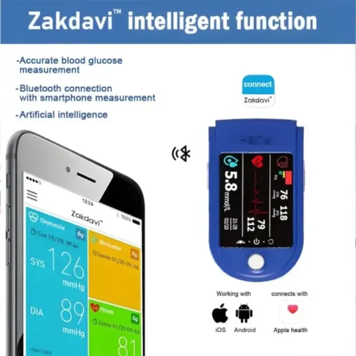 Zakdavi™ Maualuluga Fa'asa'o Maualuluga Le'o fa'asa'o Fua Kulukose Meter