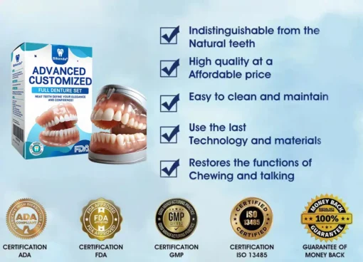 𝐁𝐢𝐤𝐞𝐧𝐝𝐚® Advanced Customized Full Denture Set