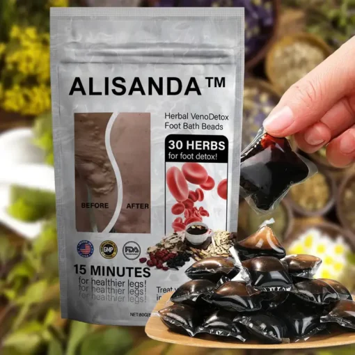 Hạt ngâm chân thảo dược Alisanda™ VenoDetox (Hạt massage chân thảo dược Alisanda™ Herbal VenoDetox)