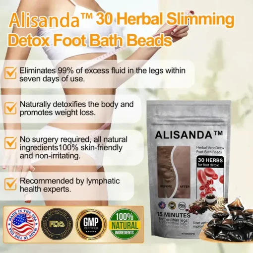 Hạt ngâm chân thảo dược Alisanda™ VenoDetox (Hạt massage chân thảo dược Alisanda™ Herbal VenoDetox)