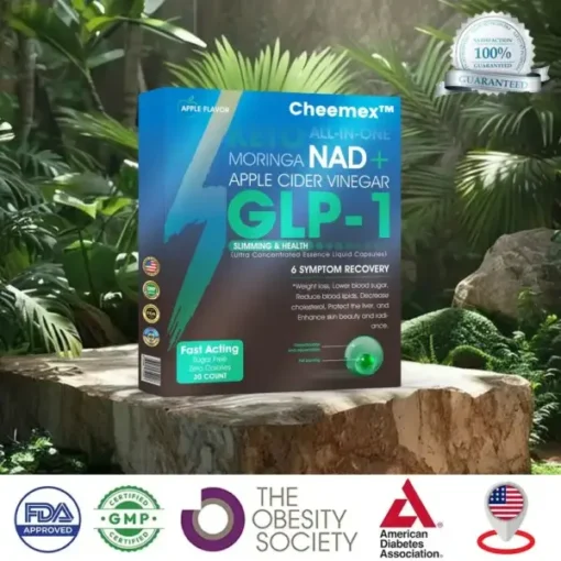 Cheemex™ GLP-1 Slimming & Health Ultra Concentrated Essence Liquid Pearls – NAD+ Moringa & ACV