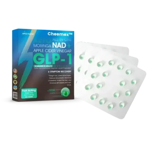 Cheemex™ GLP-1 Slimming & Health Ultra Concentrated Essence Liquid Pearls – NAD+ Moringa & ACV