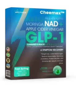 Cheemex™ GLP-1 Slimming & Health Ultra Concentrated Essence Liquid Pearls – NAD+ Moringa & ACV