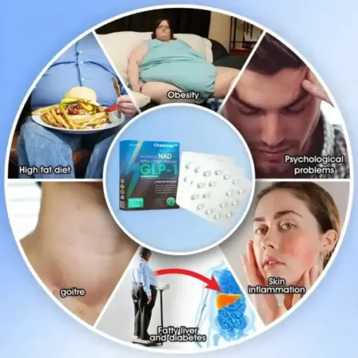 Cheemex™ GLP-1 Slimming & Health Ultra Concentrated Essence Liquid Pearls – NAD+ Moringa & ACV
