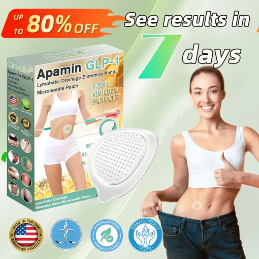 Croaie® Apamin GLP-1 Lymphatic Drainage Slimming Nano Microneedle Patch
