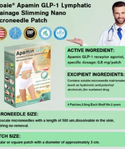 Croaie® Apamin GLP-1 Lymphatic Drainage Slimming Nano Microneedle Patch