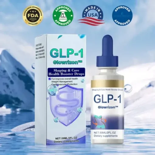 Glowrizon™GLP-1 Slimming & Health Boost Drops Pembakar lemak bermutu makanan Dikembangkan oleh The Obesity Society
