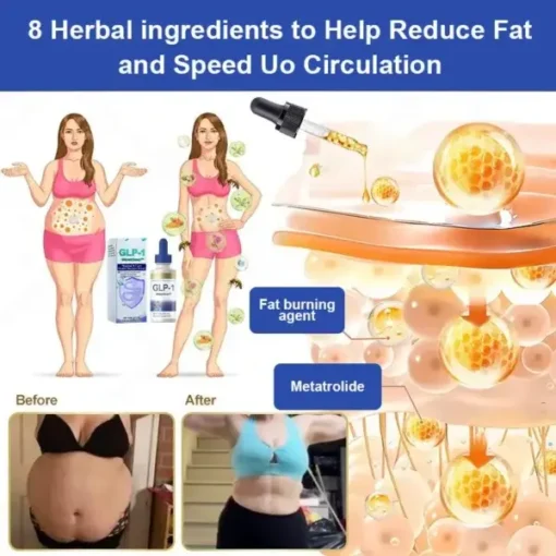 Glowrizon™GLP-1 Slimming & Health Boost Drops Pembakar lemak bermutu makanan Dikembangkan oleh The Obesity Society